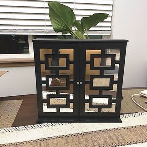 NWT Mirrored Magnetic Door Standing Jewelry box, for necklaces, bracelets